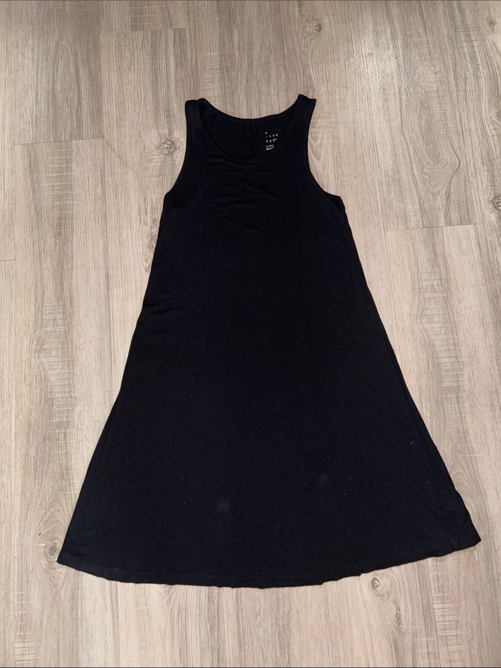 a new day Black Sleeveless Midi A-Line Dress